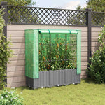 Rattan megjelenésű magaságyás melegháztakaróval 120x40x138 cm 3