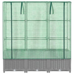 Rattan megjelenésű magaságyás melegháztakaróval 120x40x138 cm 4