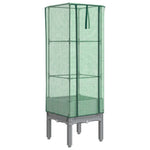 Rattan megjelenésű magaságyás melegháztakaróval 40x40x140 cm 2