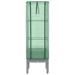Rattan megjelenésű magaságyás melegháztakaróval 40x40x140 cm 4