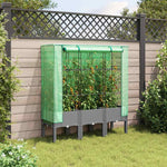 Rattan megjelenésű magaságyás melegháztakaróval 120x40x140 cm 3