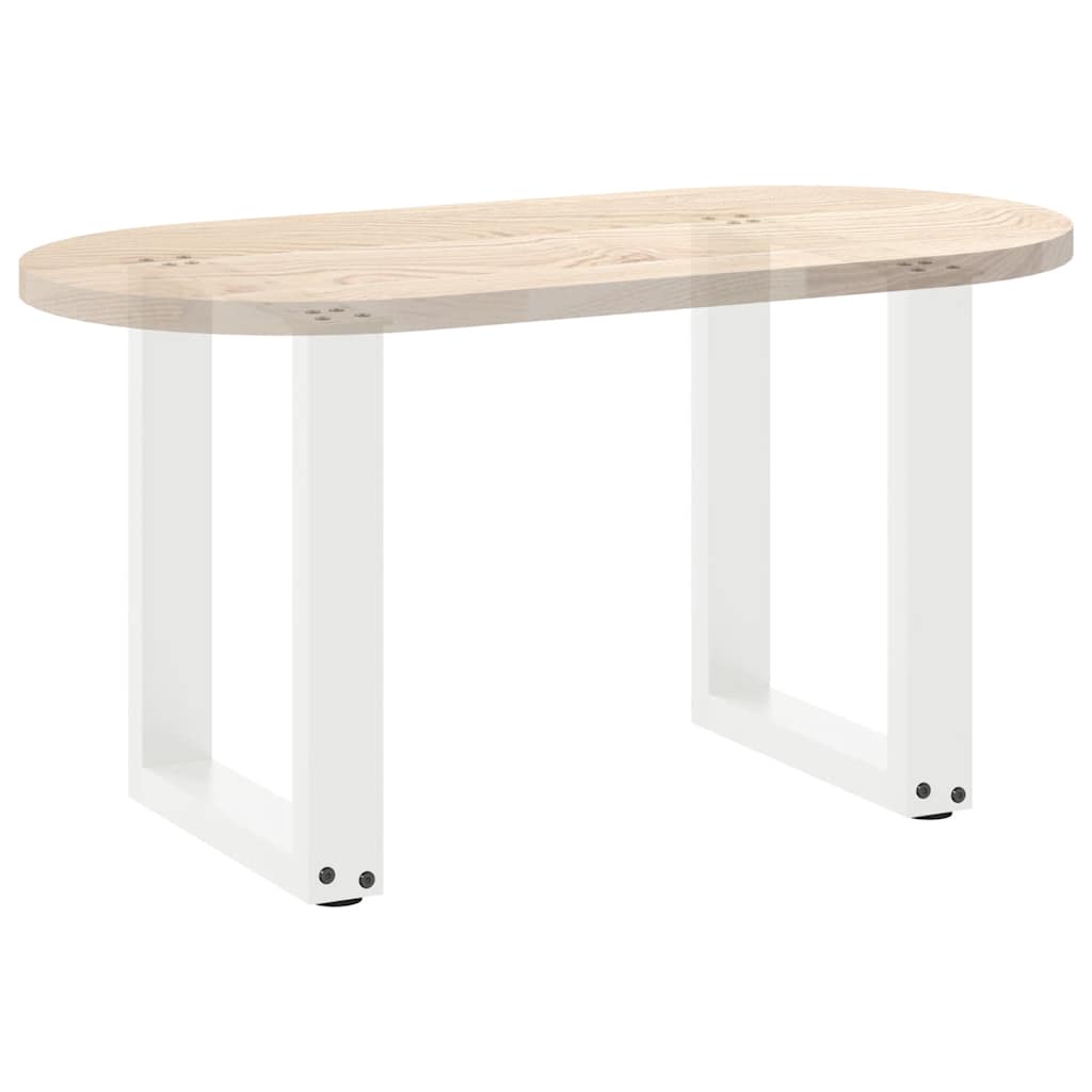 2 db U alakú dohányzóasztal láb fehér 28 x (42-43) cm acél dohányzóasztal láb 8