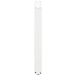 2 db U alakú étkezőasztal láb fehér 60 x (72-73) cm acél étkezőasztal láb 6