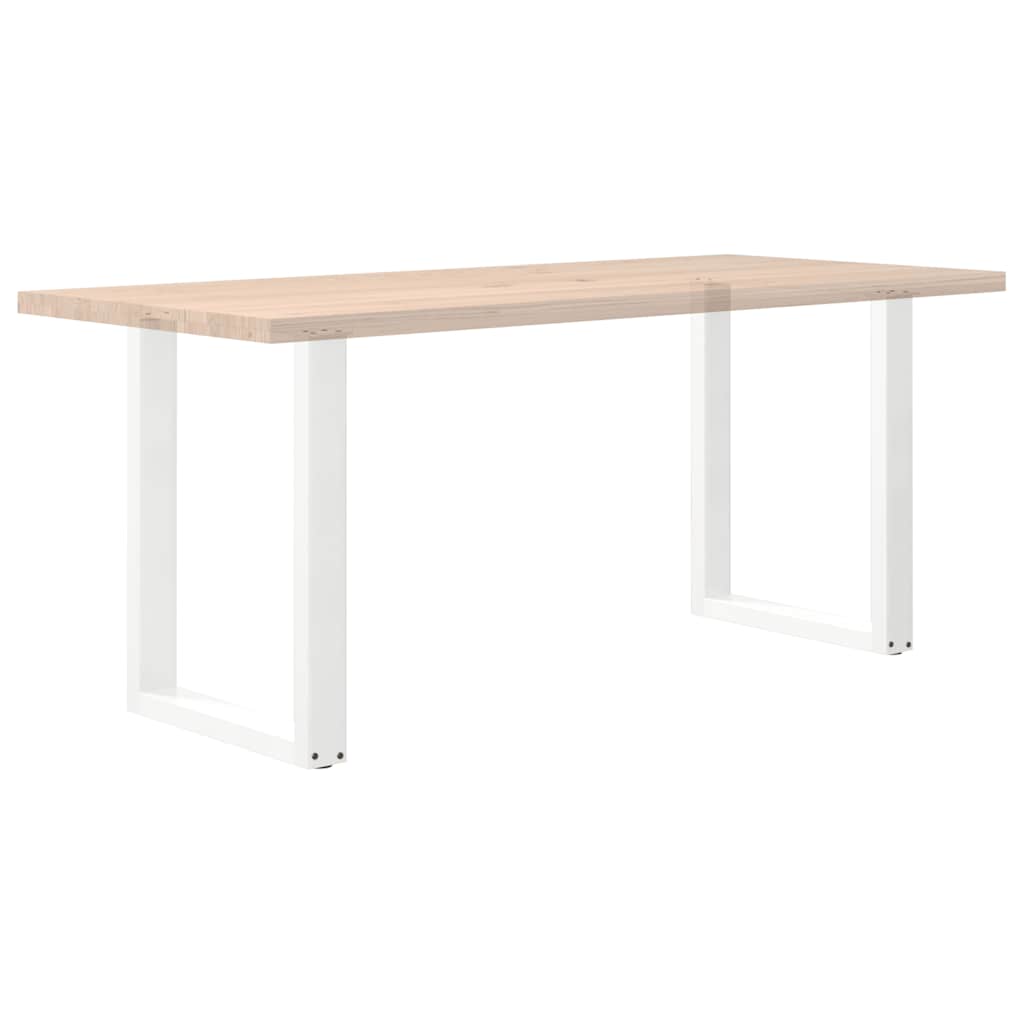 2 db U alakú étkezőasztal láb fehér 60 x (72-73) cm acél étkezőasztal láb 8