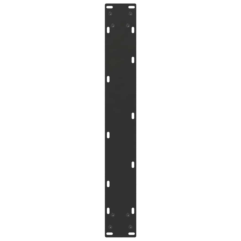 2 db U alakú étkezőasztal láb fekete, 70 x (72-73) cm acél 7