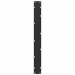 2 db U alakú étkezőasztal láb fekete, 90 x (72-73) cm acél 7
