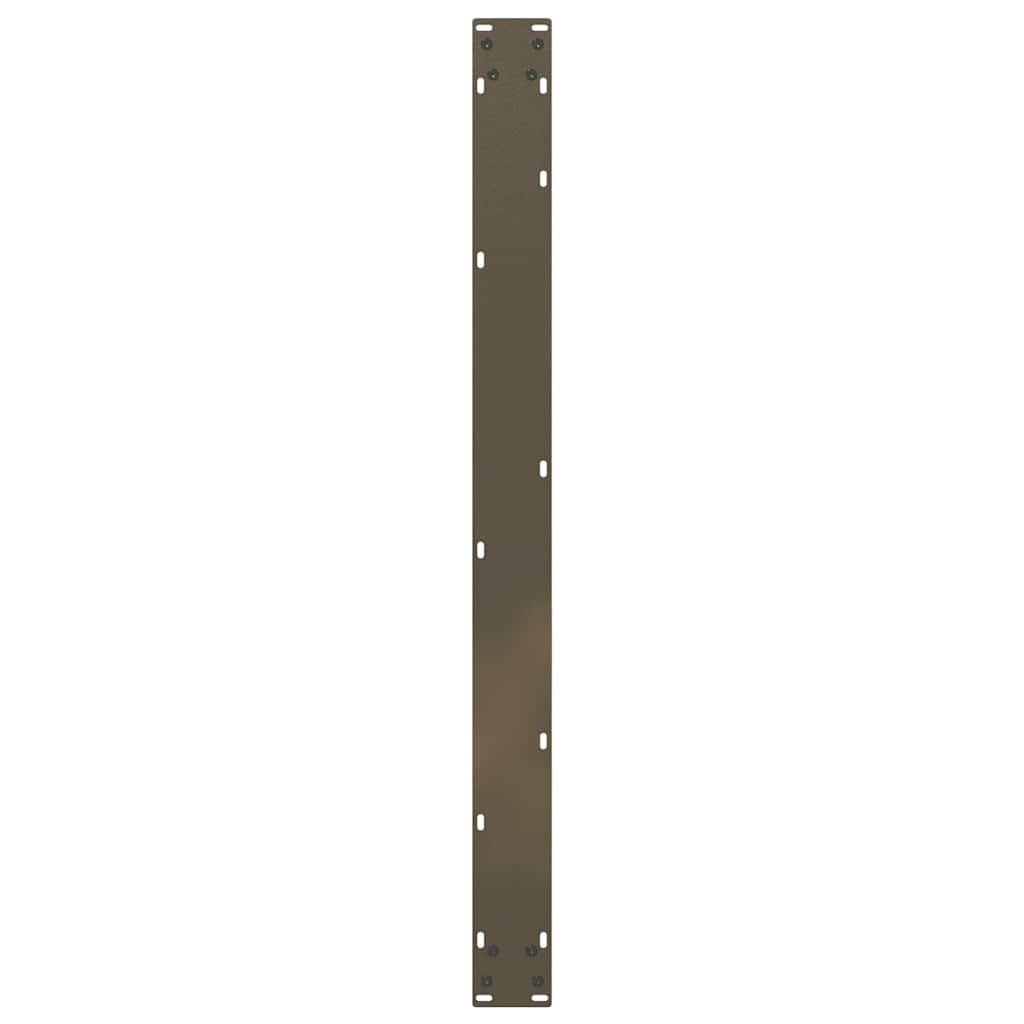 2 db U alakú étkezőasztal láb natúr acélból 100 x (72-73) cm acél 7