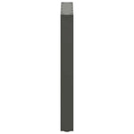 3 db antracitszürke, U alakú étkezőasztal láb 70 x (72-73) cm acél 6