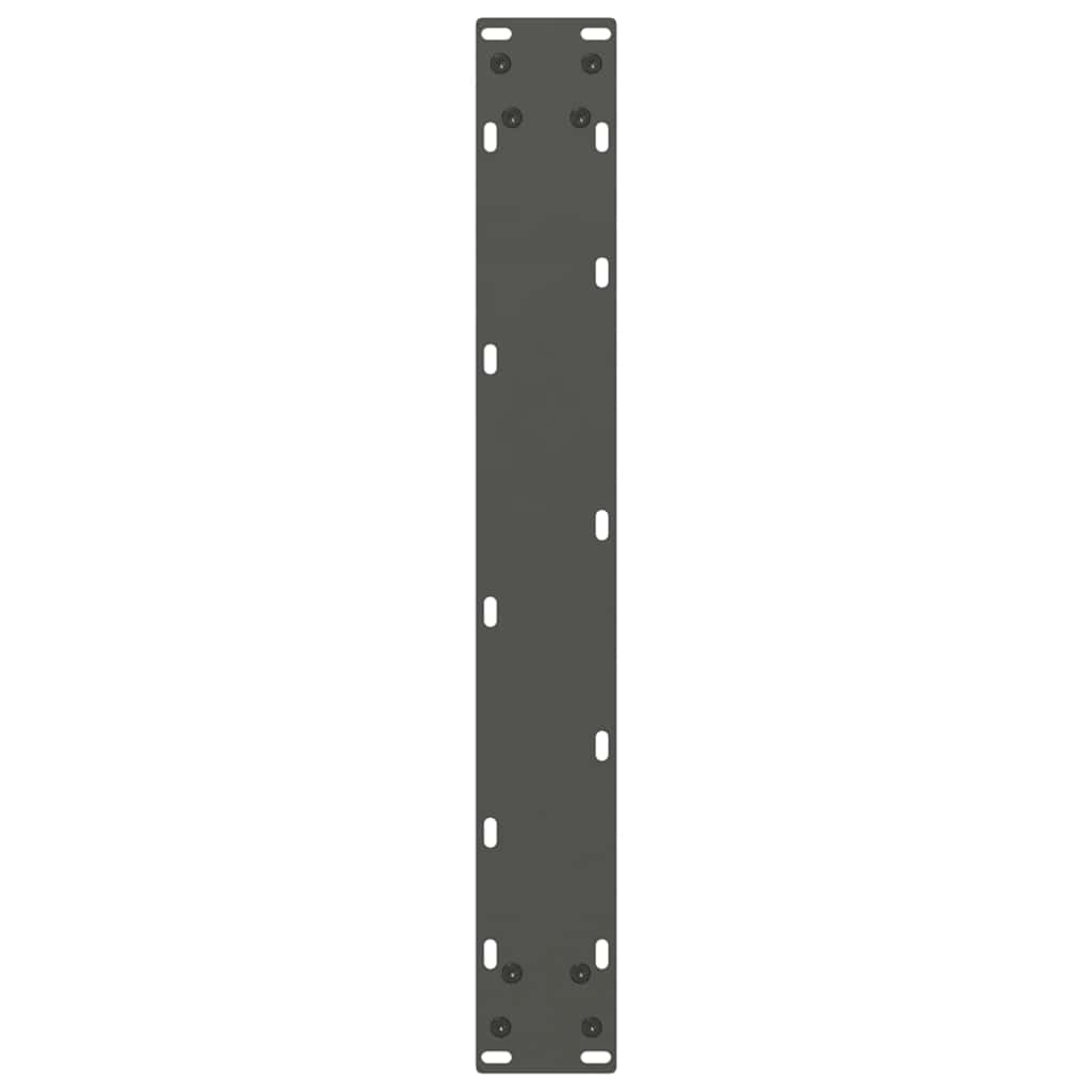 3 db antracitszürke, U alakú étkezőasztal láb 70 x (72-73) cm acél 7