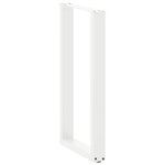 2 db U alakú bárasztalláb fehér 50x(90-91) cm acél 4