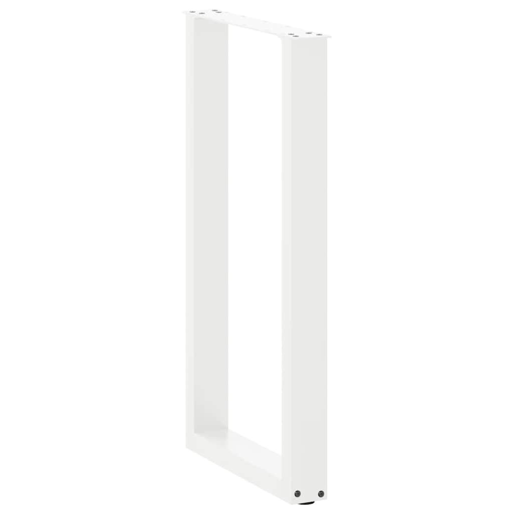 2 db U alakú bárasztalláb fehér 50x(90-91) cm acél 4