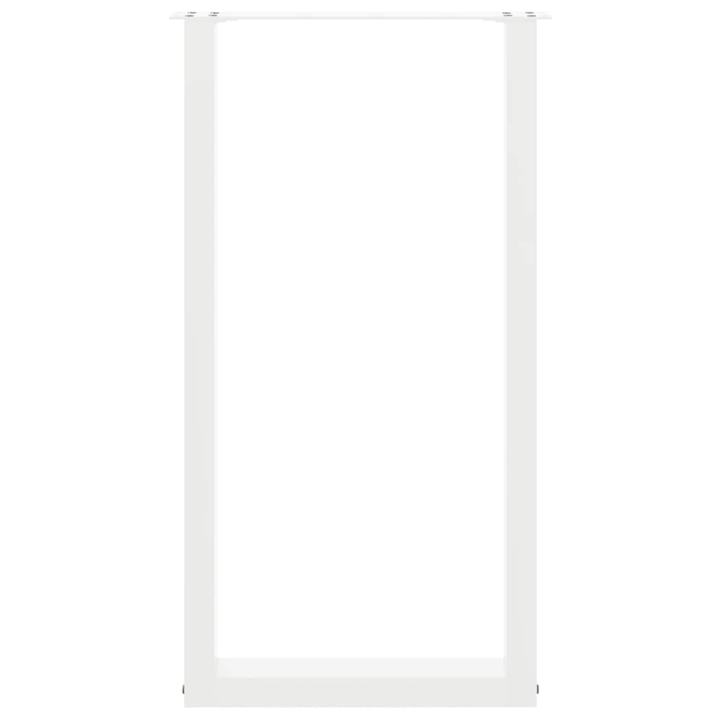2 db U alakú bárasztalláb fehér 50x(90-91) cm acél 5
