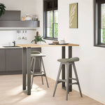 2 db antracitszürke U-alakú acél bárasztalláb 40x(110-111) cm 2