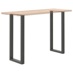 2 db antracitszürke U-alakú acél bárasztalláb 40x(110-111) cm 8