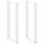 2 db U alakú bárasztalláb, fehér, 60 x (110-111) cm, acél