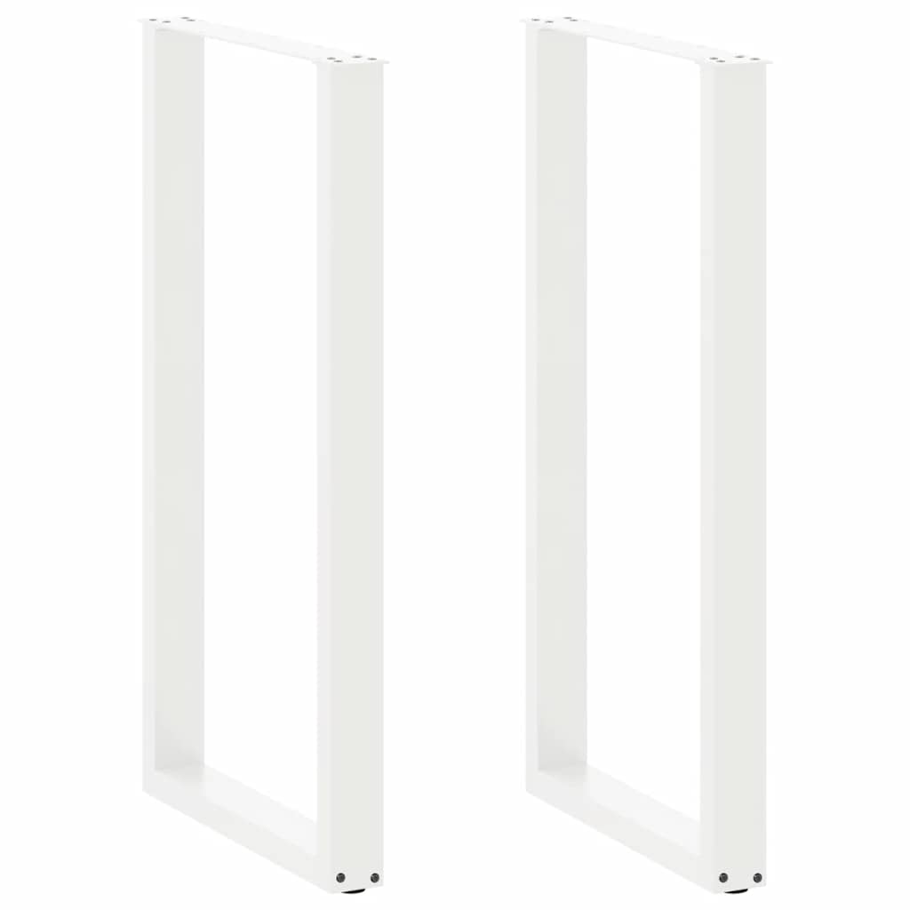 2 db U alakú bárasztalláb, fehér, 60 x (110-111) cm, acél