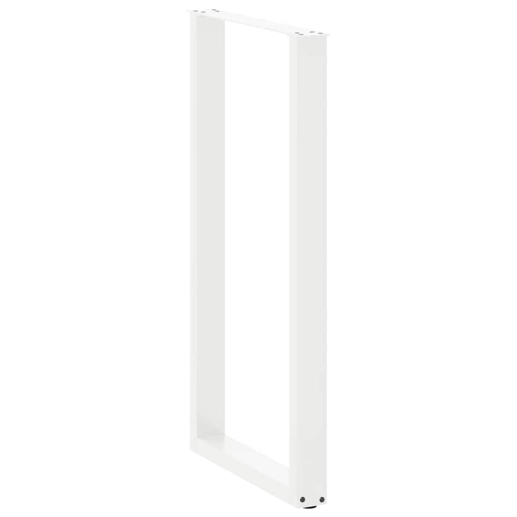 2 db U alakú bárasztalláb, fehér, 60 x (110-111) cm, acél 4