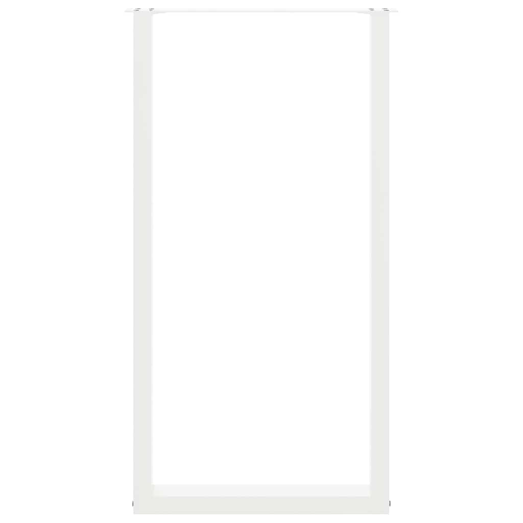 2 db U alakú bárasztalláb, fehér, 60 x (110-111) cm, acél 5