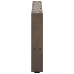 2 db natúr acél dohányzóasztal láb 50 x (30-31) cm acél 6
