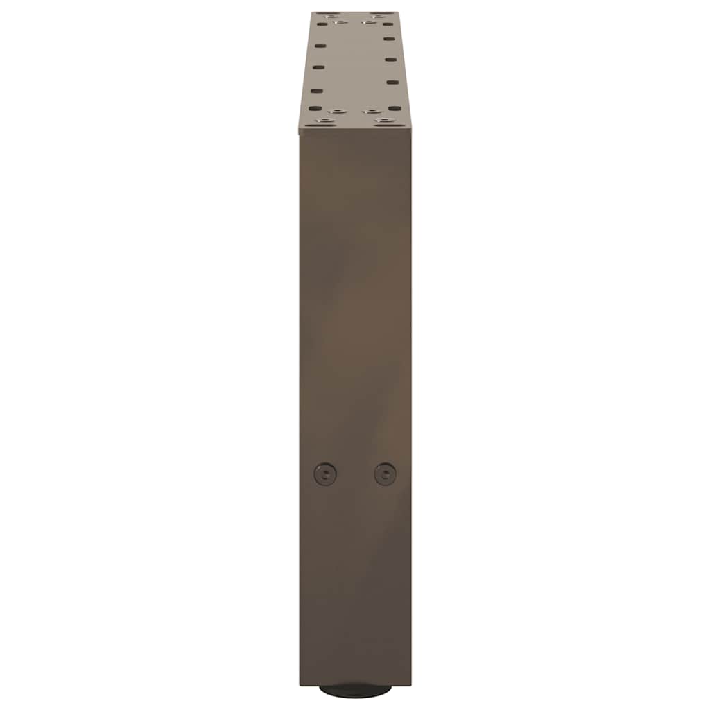 2 db natúr acél dohányzóasztal láb 50 x (30-31) cm acél 6