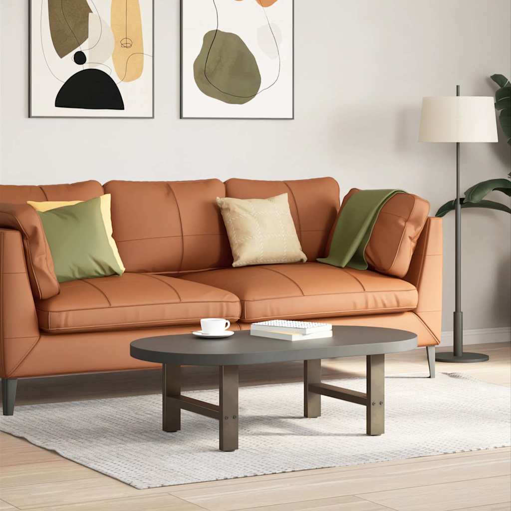2 db natúr acél dohányzóasztal láb 50 x (30-31) cm acél