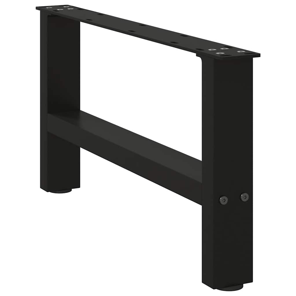 2 db fekete acél dohányzóasztal láb 70 x (30-31) cm 3