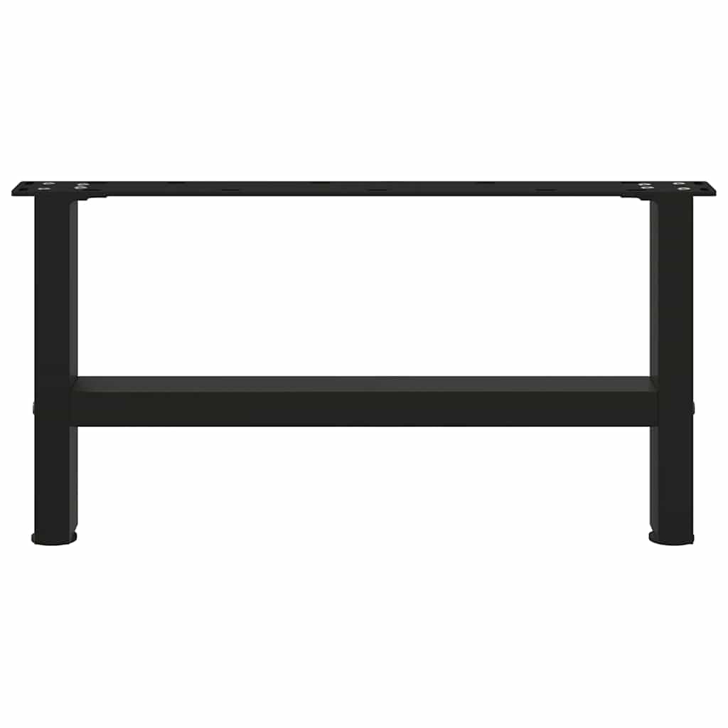 2 db fekete acél dohányzóasztal láb 70 x (30-31) cm 5