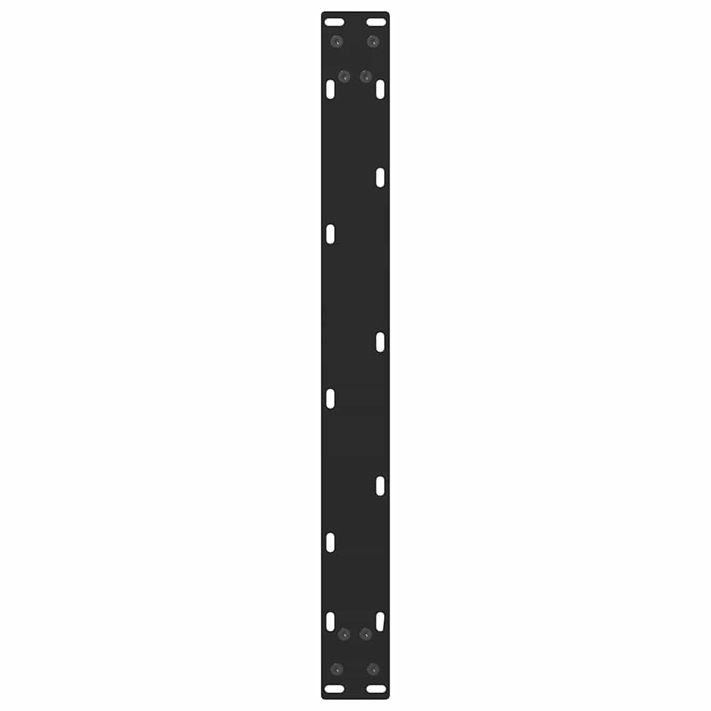 2 db fekete acél dohányzóasztal láb 70 x (30-31) cm 7