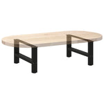 2 db fekete acél dohányzóasztal láb 70 x (30-31) cm 8