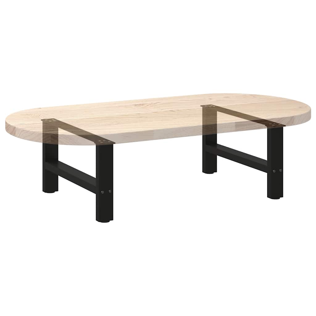 2 db fekete acél dohányzóasztal láb 70 x (30-31) cm 8