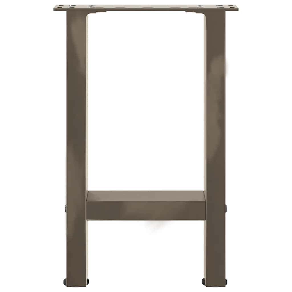 2 db natúr acél dohányzóasztal láb 28 x (42-43) cm acél 5