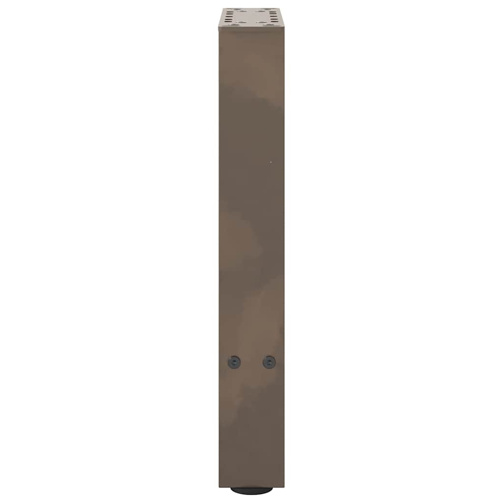 2 db natúr acél dohányzóasztal láb 28 x (42-43) cm acél 6
