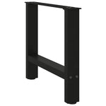 2 db fekete acél dohányzóasztal láb 50 x (42-43) cm 3