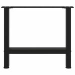 2 db fekete acél dohányzóasztal láb 50 x (42-43) cm 5
