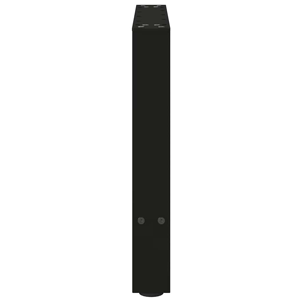 2 db fekete acél dohányzóasztal láb 50 x (42-43) cm 6