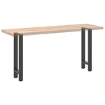 2 db antracitszürke acél konzolasztal láb 28 x (72-73) cm 9