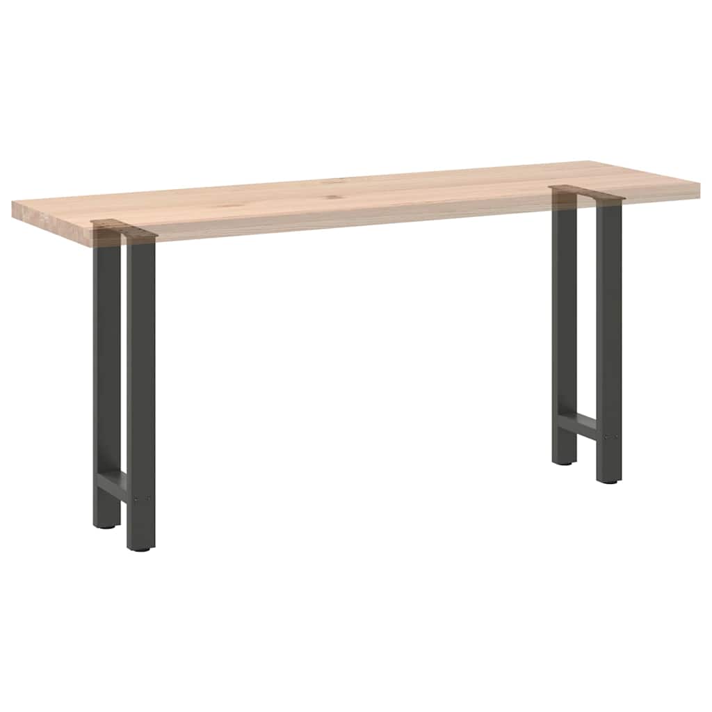 2 db antracitszürke acél konzolasztal láb 28 x (72-73) cm 9