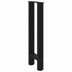 2 db fekete acél konzolasztal láb 38 x (72-73) cm 4