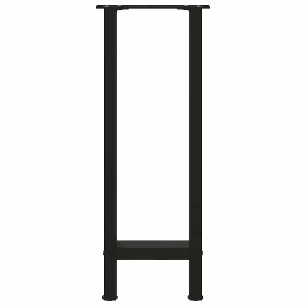 2 db fekete acél konzolasztal láb 38 x (72-73) cm 5
