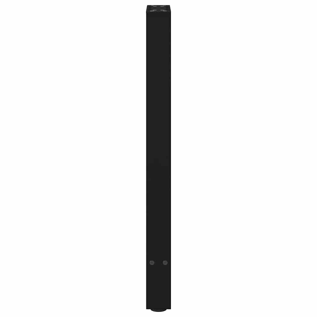2 db fekete acél konzolasztal láb 38 x (72-73) cm 6