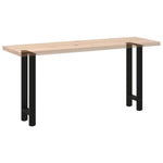 2 db fekete acél konzolasztal láb 38 x (72-73) cm 8