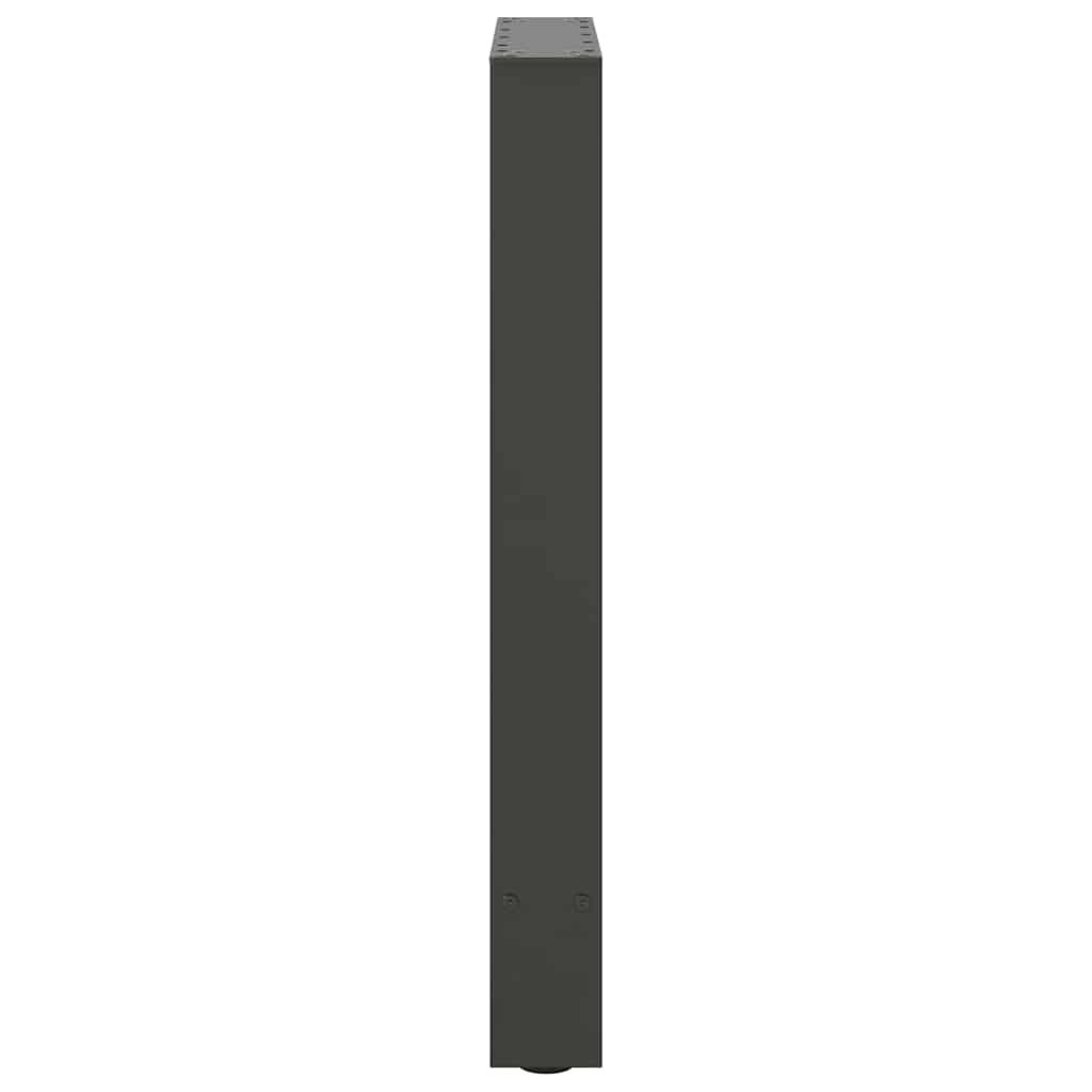 2 db antracitszürke acél étkezőasztalláb 50x(72-73) cm 6