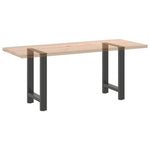 2 db antracitszürke acél étkezőasztalláb 50x(72-73) cm 8