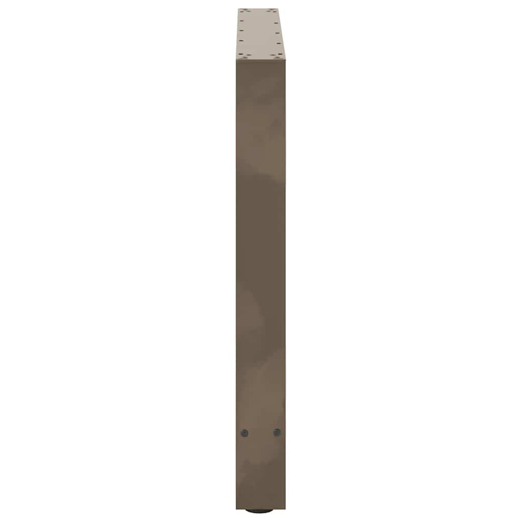 2 db natúr acél étkezőasztal láb 70 x (72-73) cm acél 6