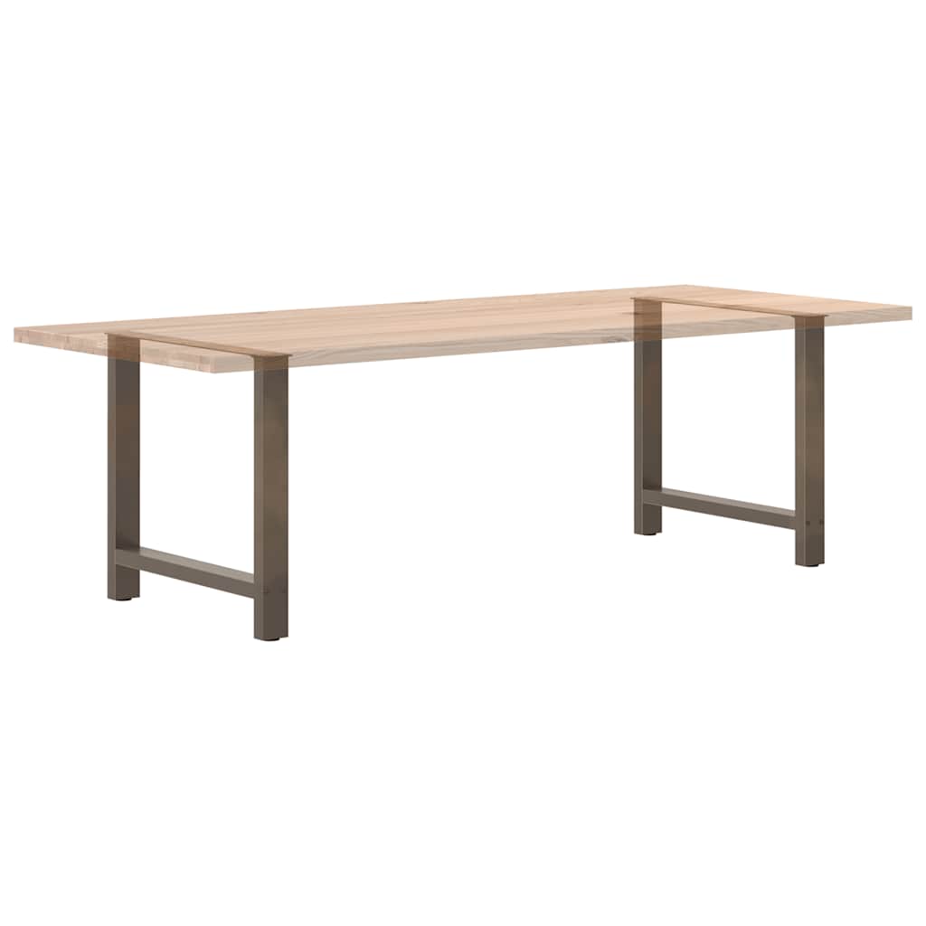2 db natúr acél étkezőasztal láb 70 x (72-73) cm acél 8