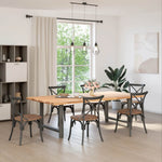 2 db antracitszürke acél étkezőasztalláb 90 x (72-73) cm 2