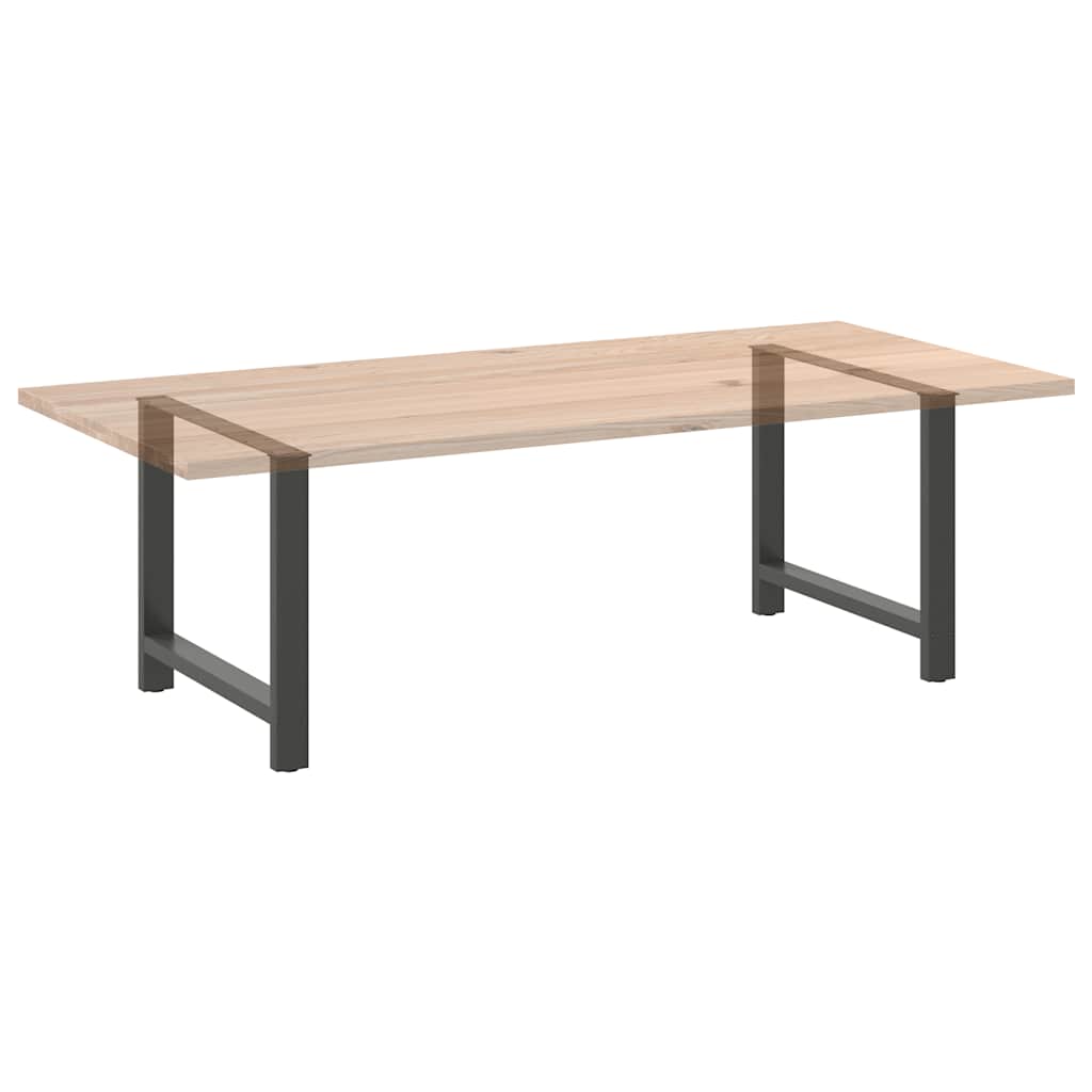 2 db antracitszürke acél étkezőasztalláb 90 x (72-73) cm 8