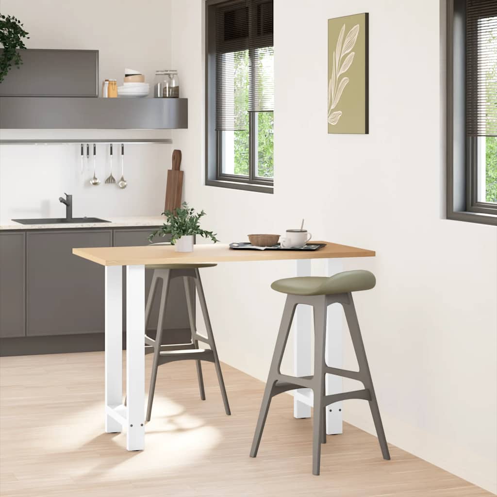 2 db fehér bárasztal láb 40x(90-91) cm acél 2