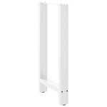 2 db fehér bárasztal láb 40x(90-91) cm acél 4