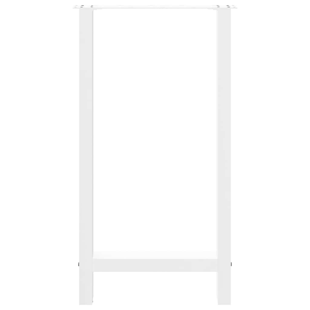 2 db fehér bárasztal láb 40x(90-91) cm acél 5